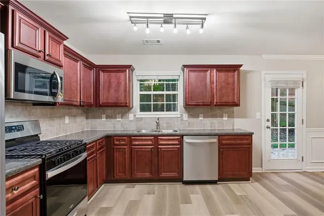 a close view of closet