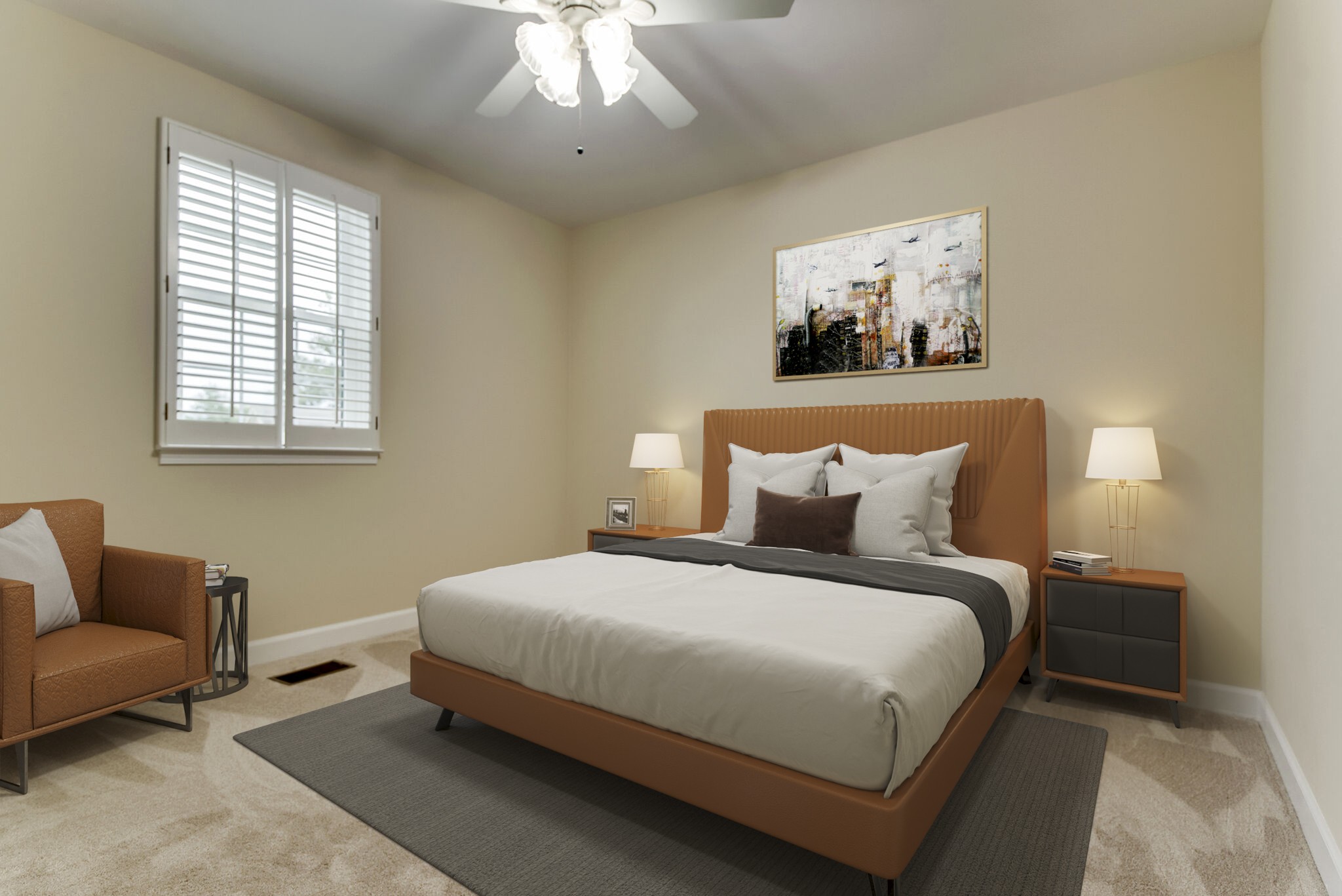 737 General George Patton Road Nashville, TN 37221 - Photo 5 of 36 a bedroom with bed and a couch
