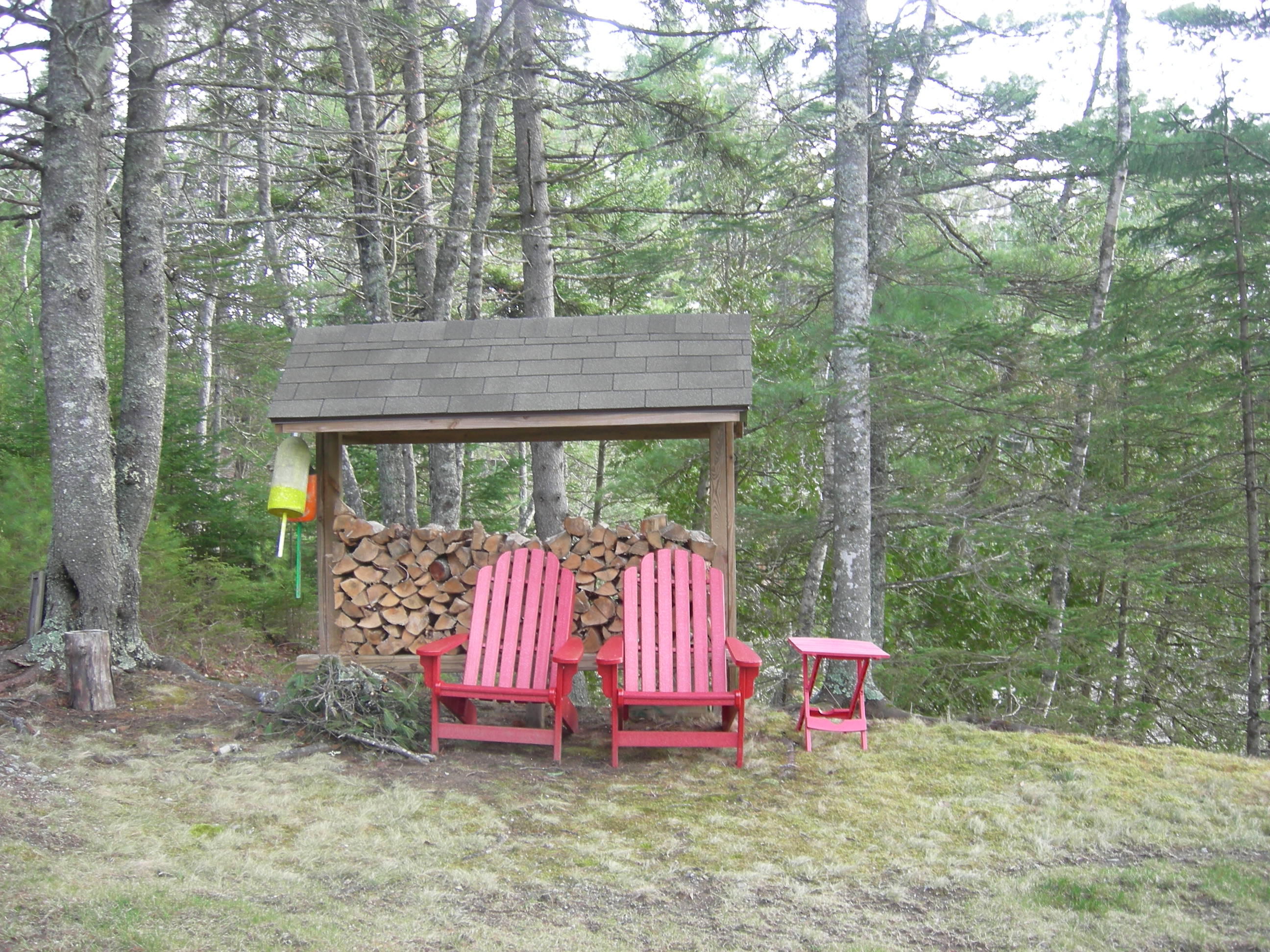 247 Point Road Hancock, ME 04640 - Photo 20 of 24 Wood storage for fire pit.