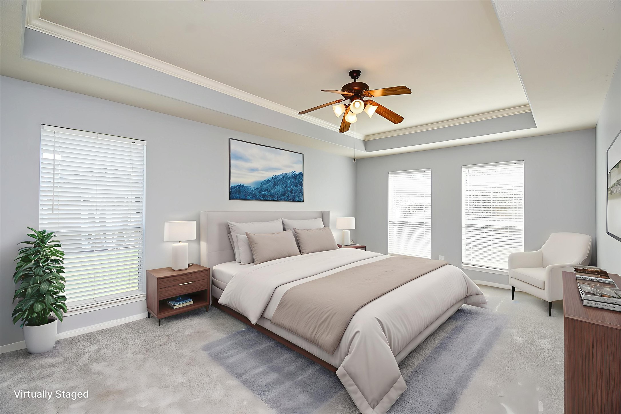 3918 Austin Lake Court Pearland, TX 77581 - Photo 14 of 32 a bedroom with a bed furniture and a window