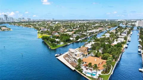 a view of a city with tall buildings