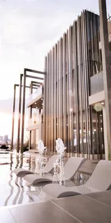 a view of a building with street view