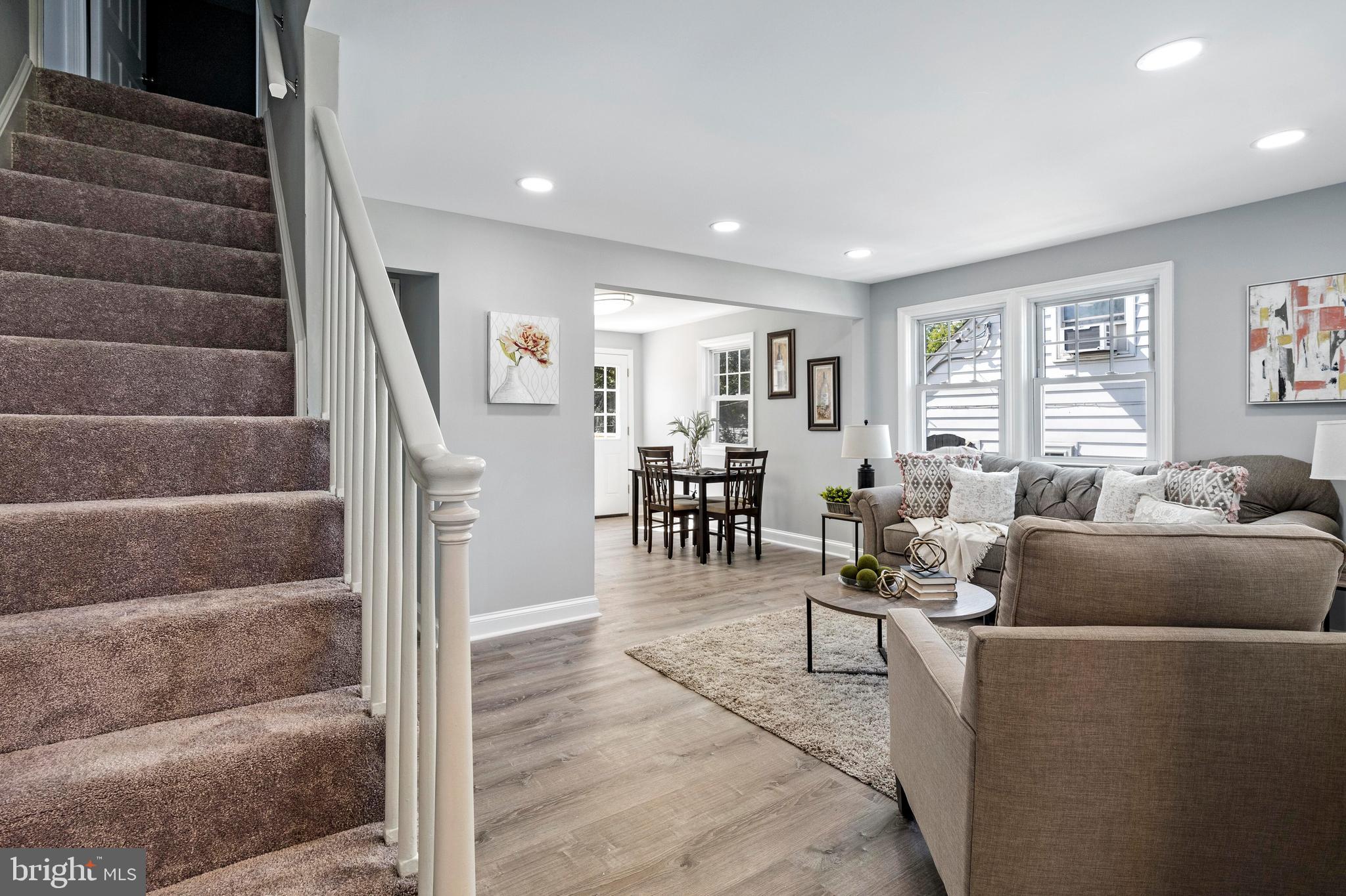 515 Hawthorne Road Linthicum Heights, MD 21090 - Photo 3 of 30 Living Room / Staircase