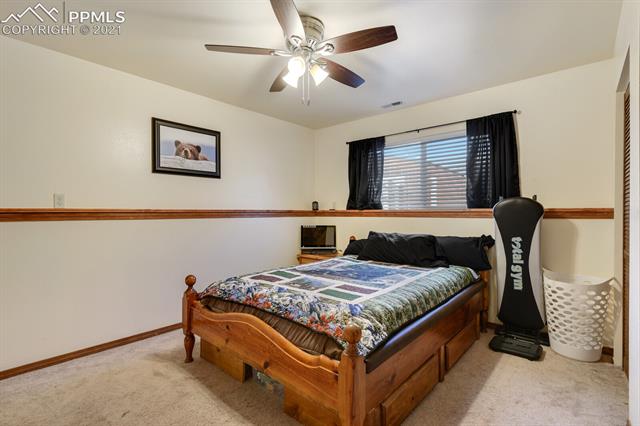 78 Ridge Top Drive Divide, CO 80814 - Photo 29 of 46 Carpeted lower level bedroom