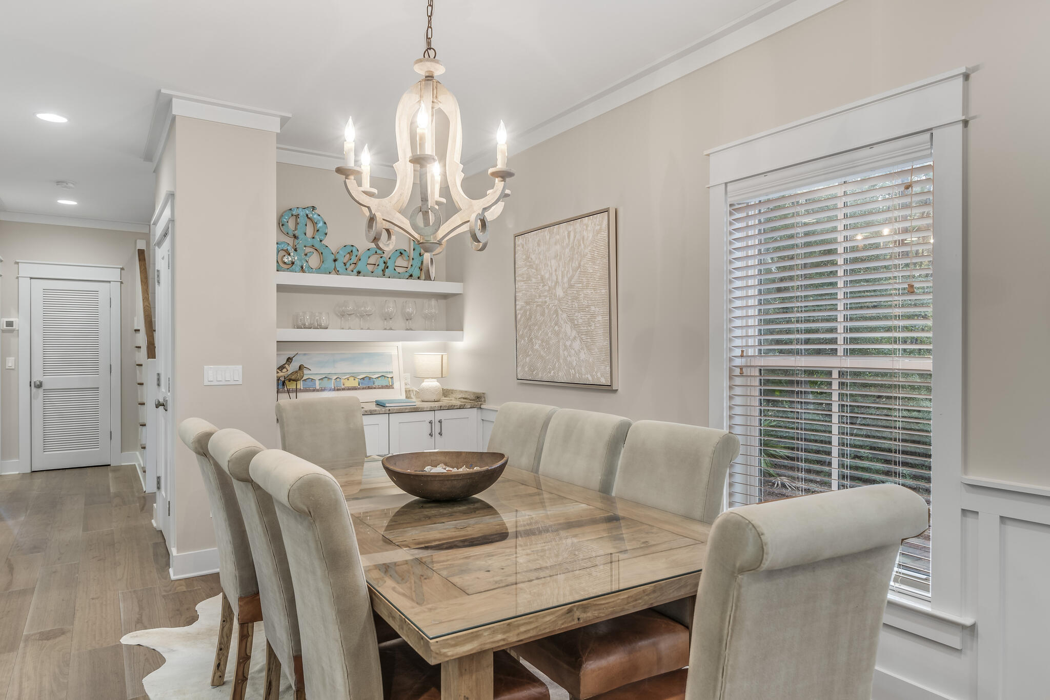 973 Patina Blvd Inlet Beach Inlet Beach, FL 32461 - Photo 9 of 30 a view of a dining room with furniture window and wooden floor