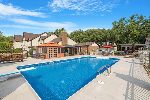 a view of a house with pool