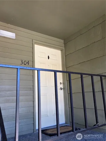 a view of front door