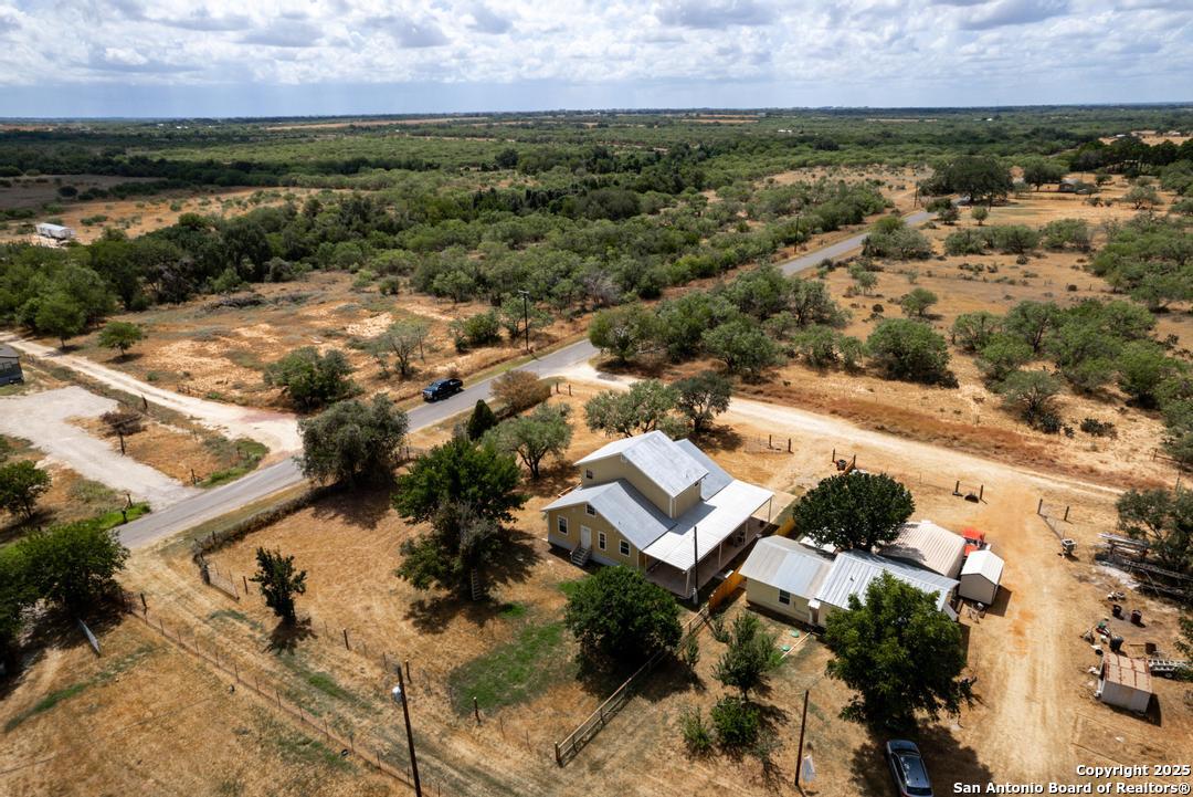 1176 Old Adams Lane Pleasanton, TX 78064 - Photo 42 of 42 an aerial view of residential house with outdoor space and river