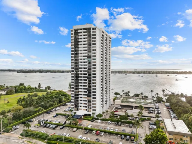 a view of a city with ocean