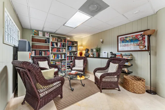 a view of a city and ocean