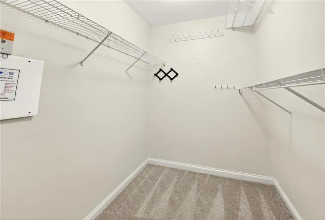 a view of a rack on the wall