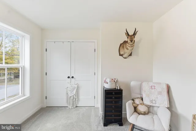 a view of room with guitars and wooden floor