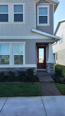 a front view of a house