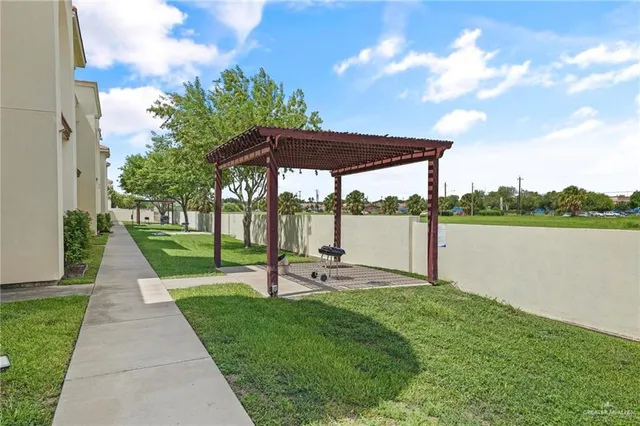 a view of a park with a lake view