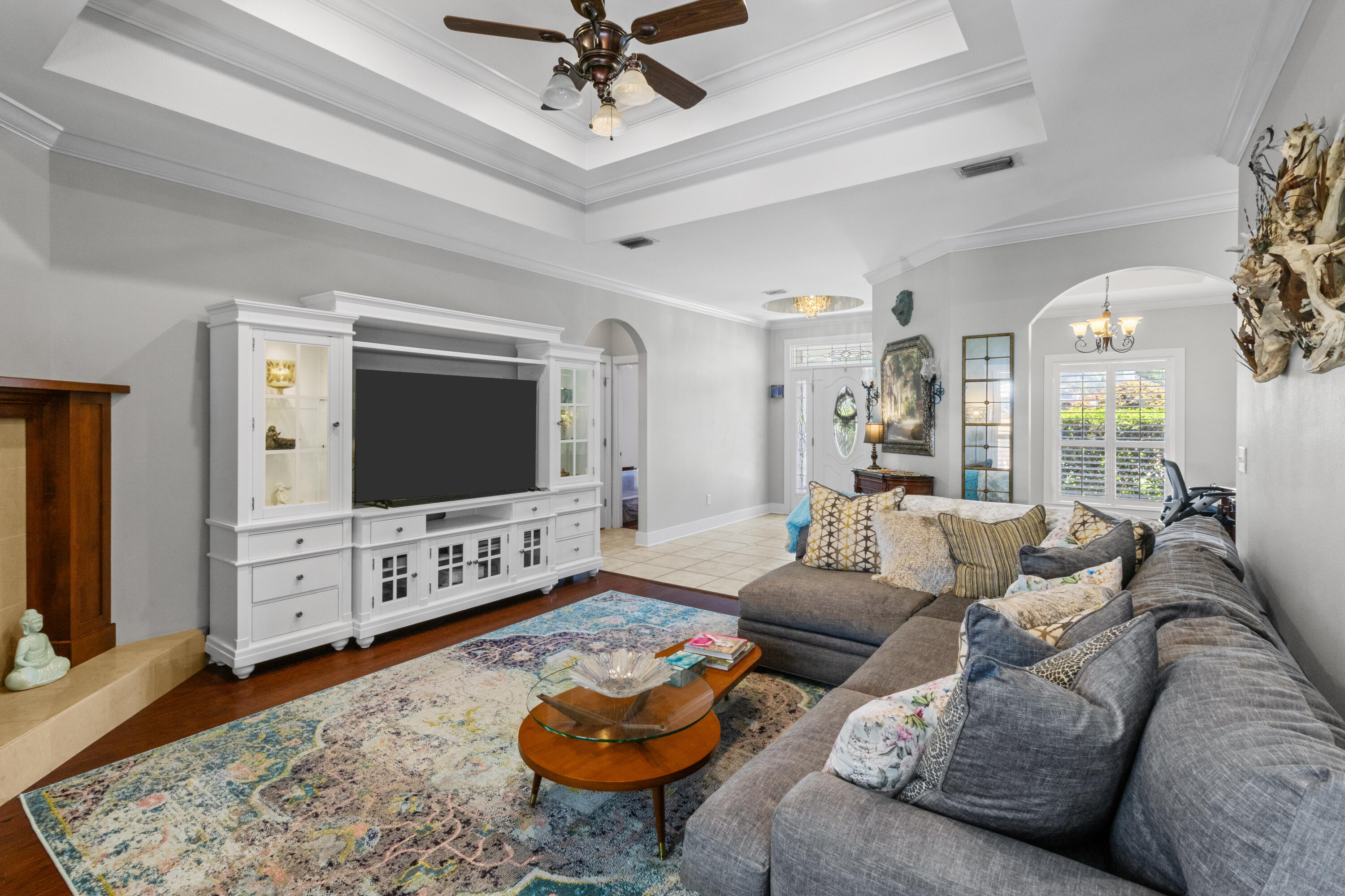379 North Holiday Road Miramar Beach, FL 32550 - Photo 36 of 76 Living Room with Lighted Tray Ceilings