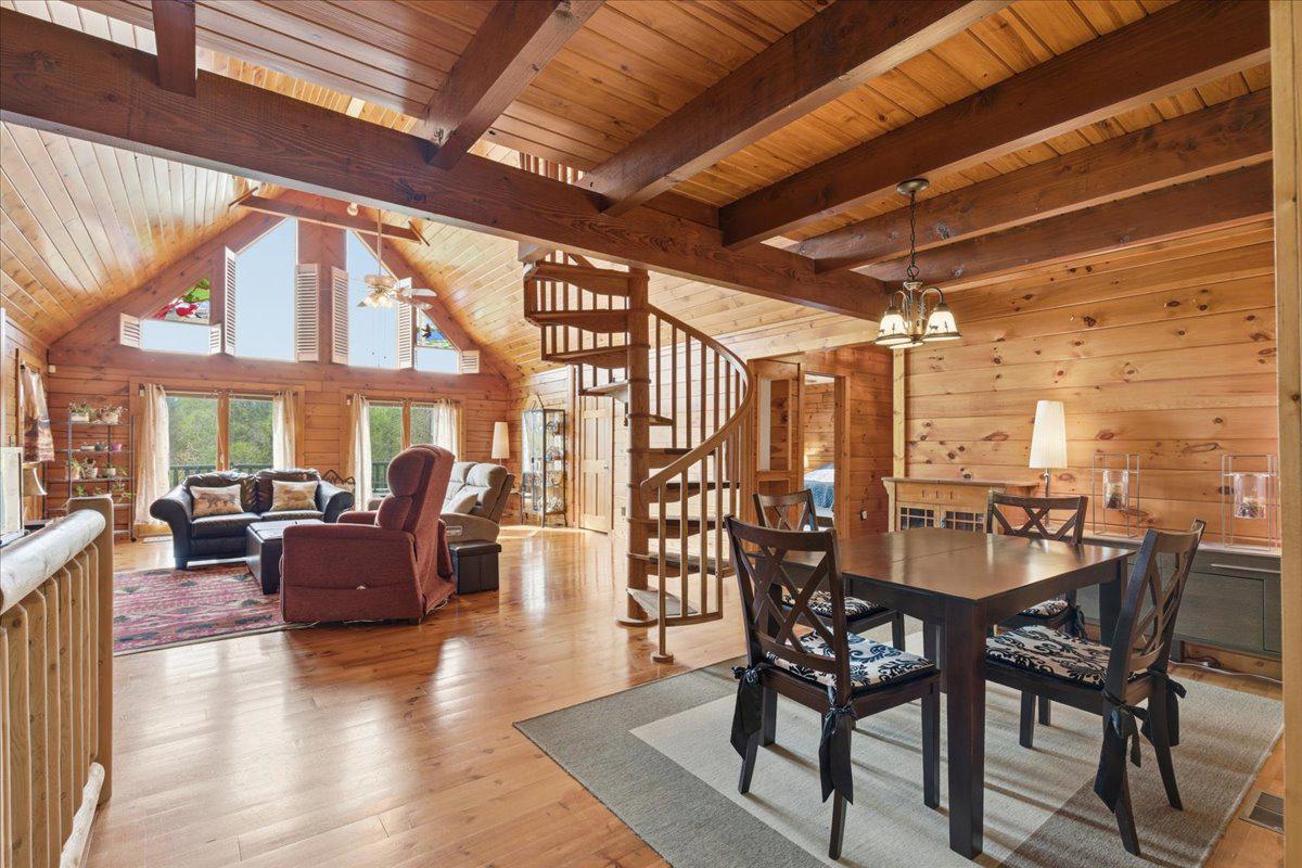 15240 Sheads Mountain Road Rixeyville, VA 22737 - Photo 11 of 70 Main living areas w/ exposed beams & natural light