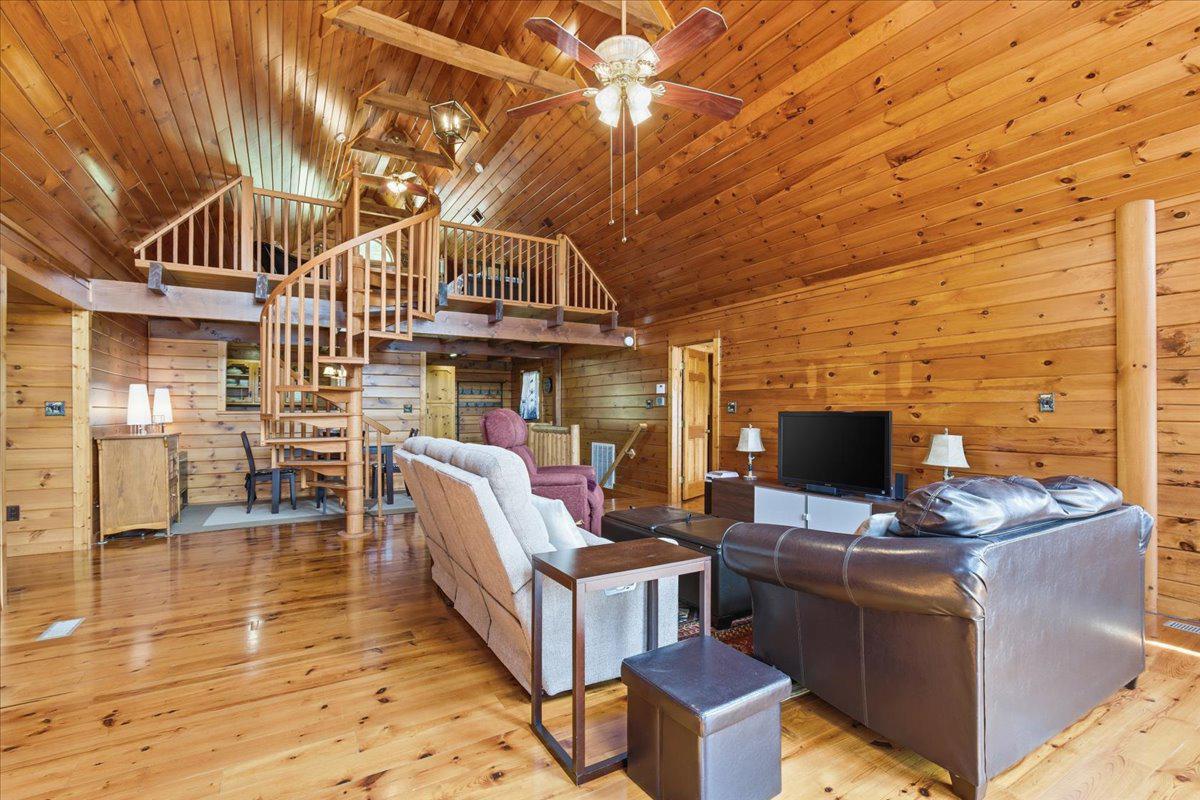 15240 Sheads Mountain Road Rixeyville, VA 22737 - Photo 16 of 70 View of spiral staircase and loft