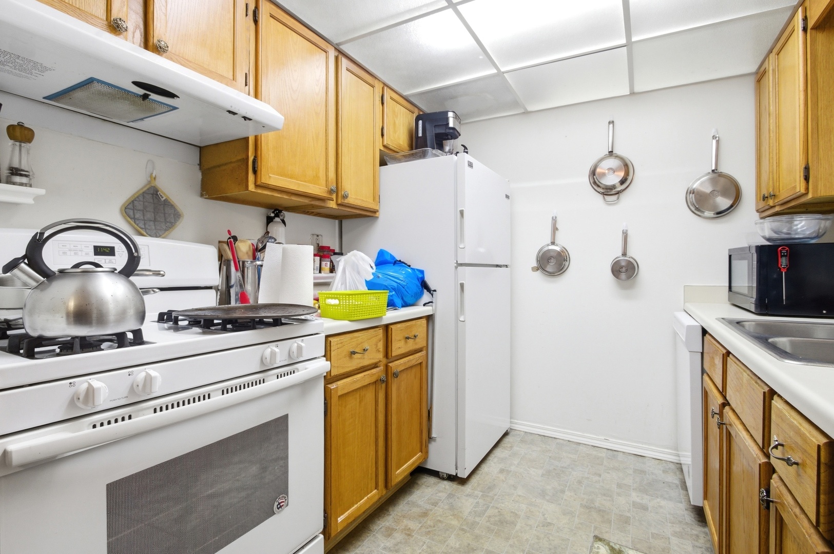 154 East Bailey Road, Unit D Naperville, IL 60565 - Photo 9 of 20 a kitchen with stainless steel appliances granite countertop a sink a stove and refrigerator