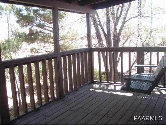 2895 North Reed Road, Unit 1 Chino Valley, AZ 86323 - Photo 15 of 22 a view of wooden balcony with wooden floor