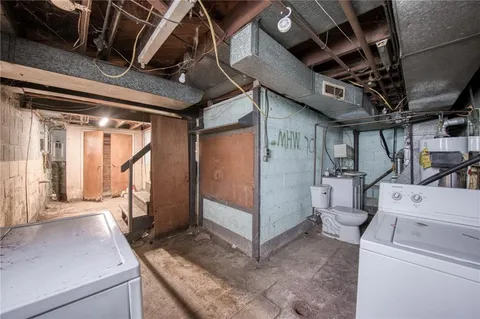 a view of storage and utility room