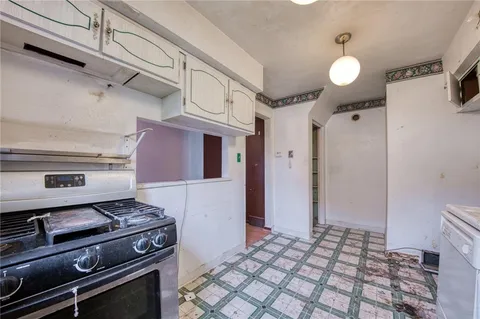 a view of a kitchen
