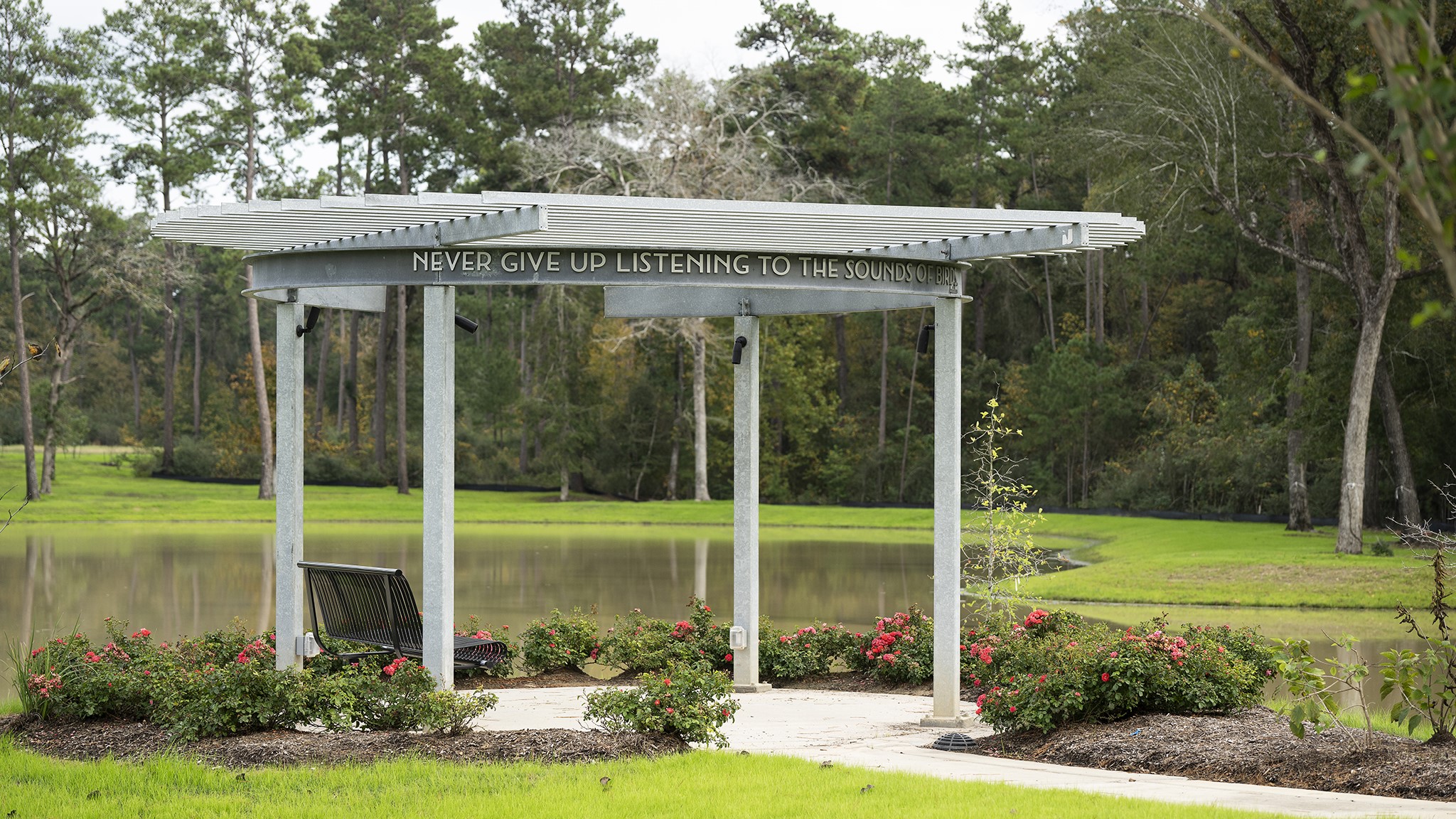 39111 Dangling Crest Magnolia, TX 77354 - Photo 5 of 9 a view of a sink in backyard of house