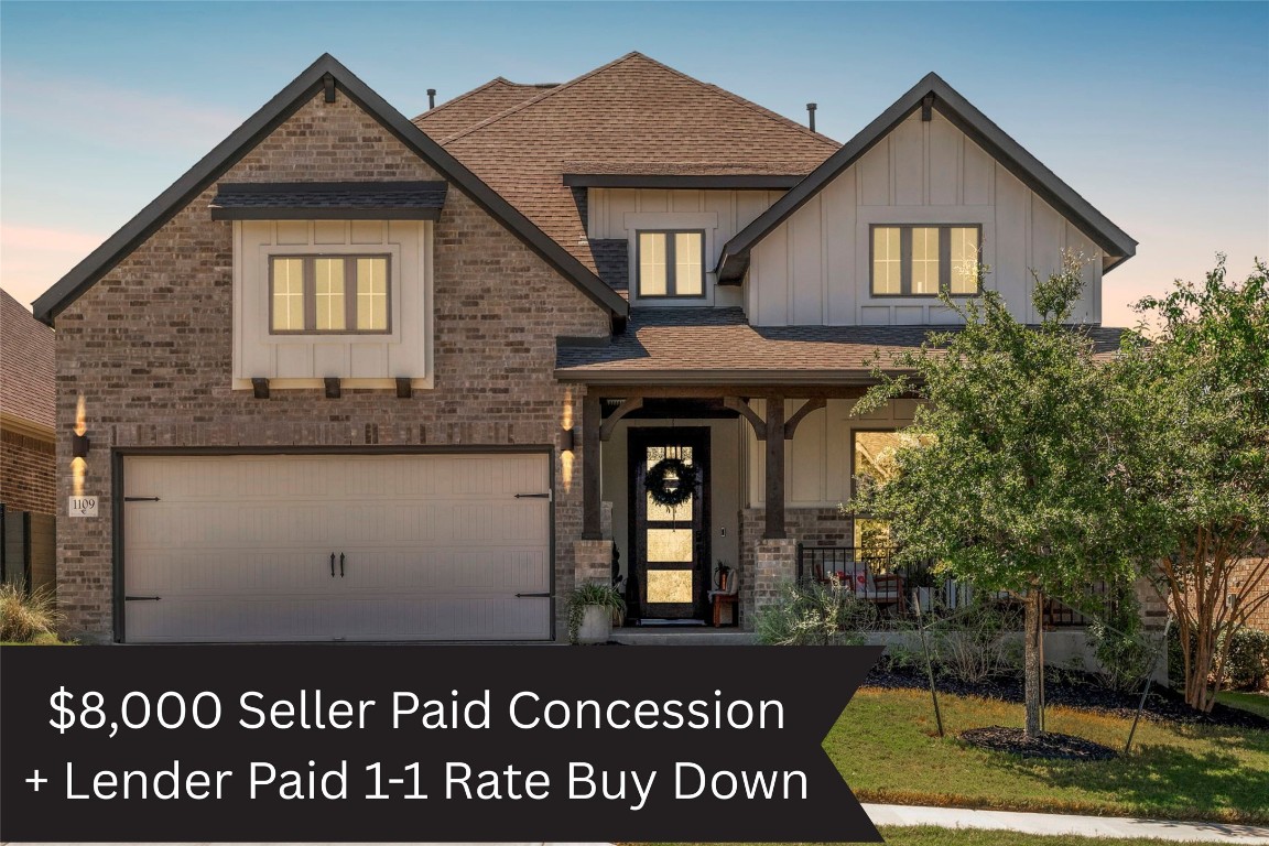 a front view of a house with entertaining space