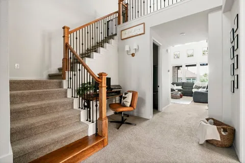 a utility room with toys