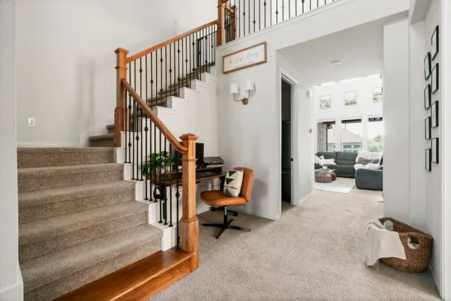 a utility room with toys