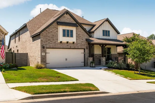 a view of a park with swings