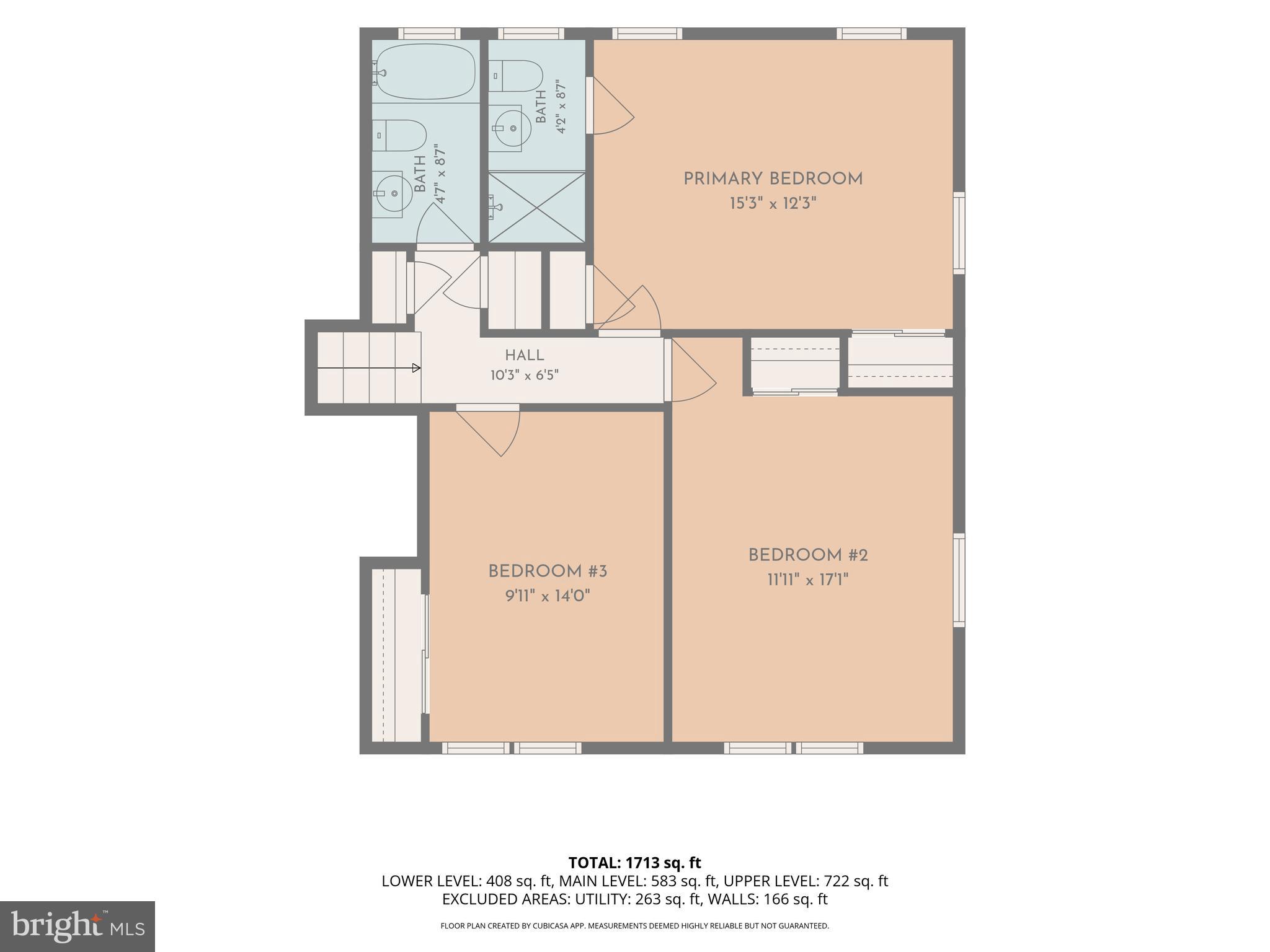 1620 Alston Road Towson, MD 21204 - Photo 30 of 32 Upper 1 - Floor Plan