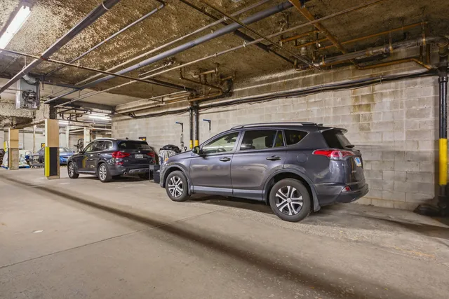 a view of a cars parking space