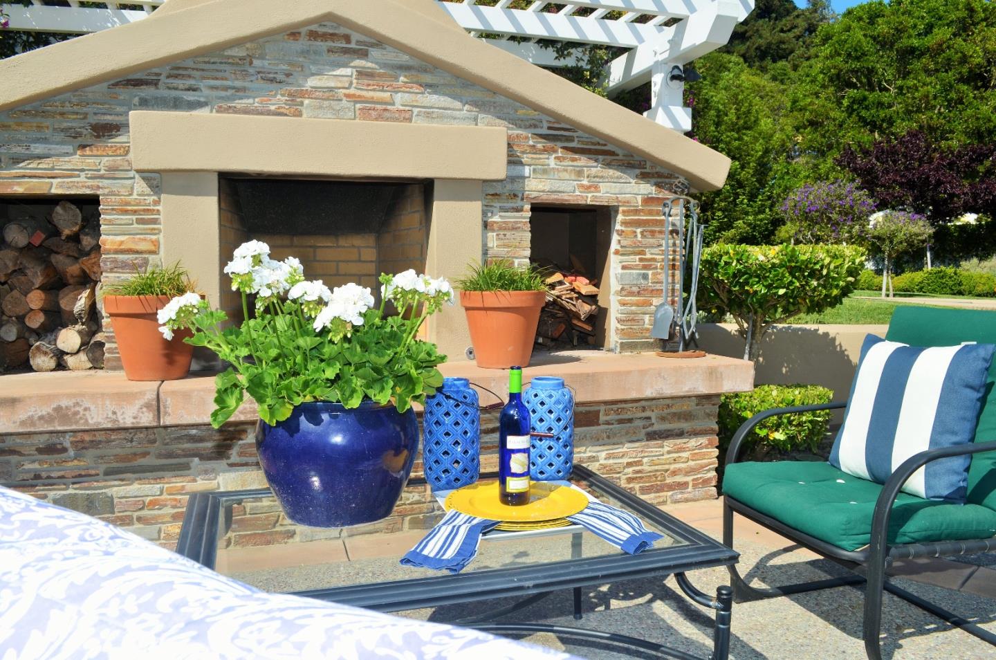 385 Tolak Road Aptos, CA 95003 - Photo 26 of 82 a view of a house with backyard sitting area and swimming pool