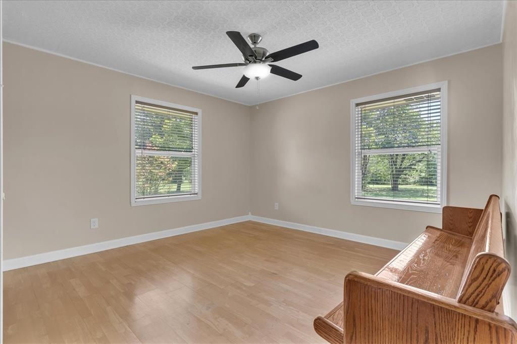 1900 South Duncanville Road Red Oak, TX 75154 - Photo 25 of 39 Guest bedroom 3 with ceiling fan, natural light, and gorgeous ceiling!
