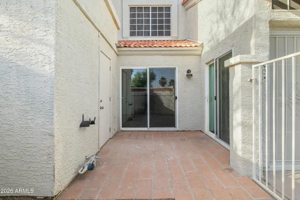 a view of a house with an empty space