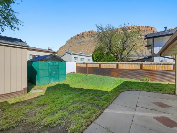 a house view with outdoor space