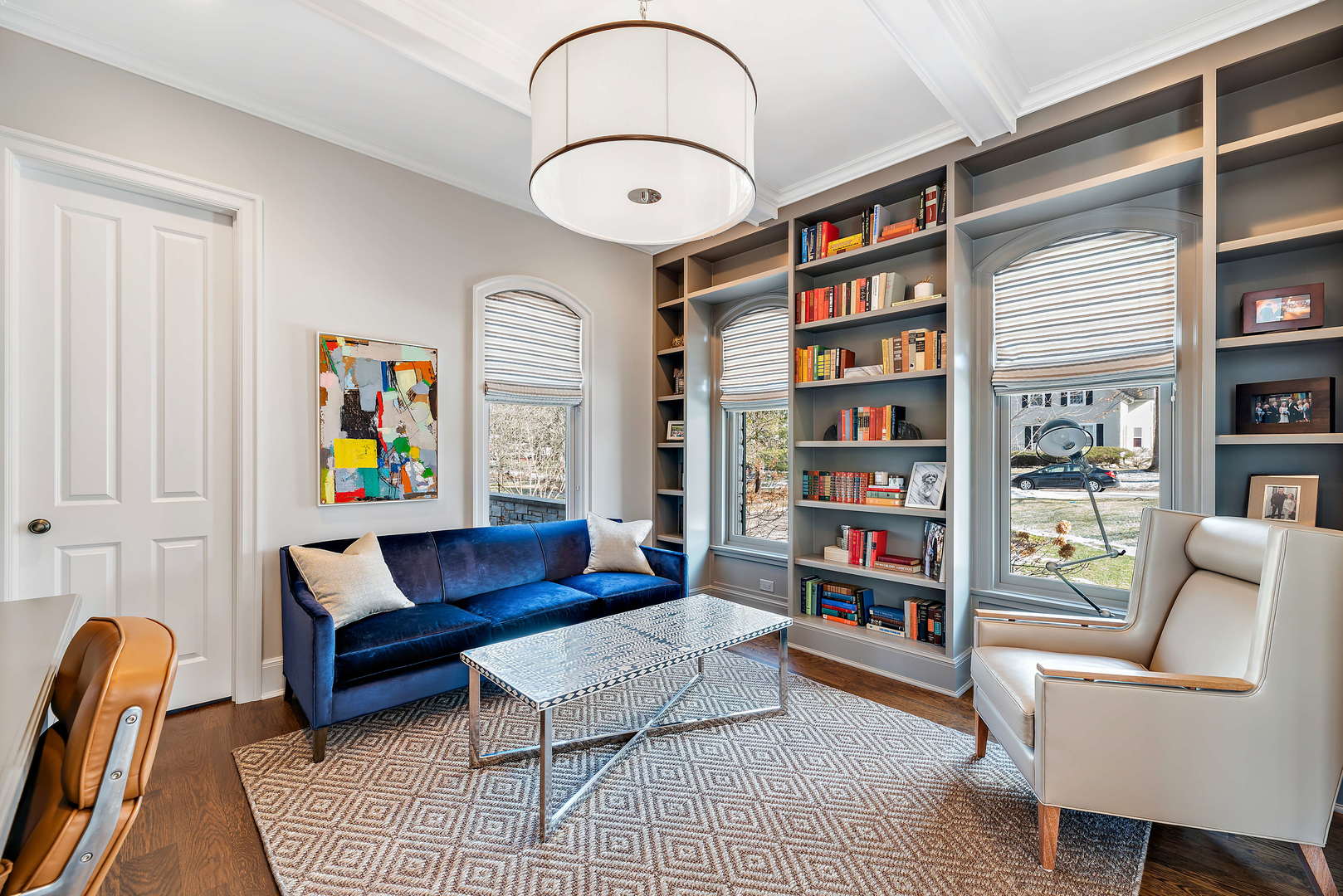 Undisclosed Address Winnetka, IL 60093 - Photo 15 of 41 a living room with furniture and a book shelf
