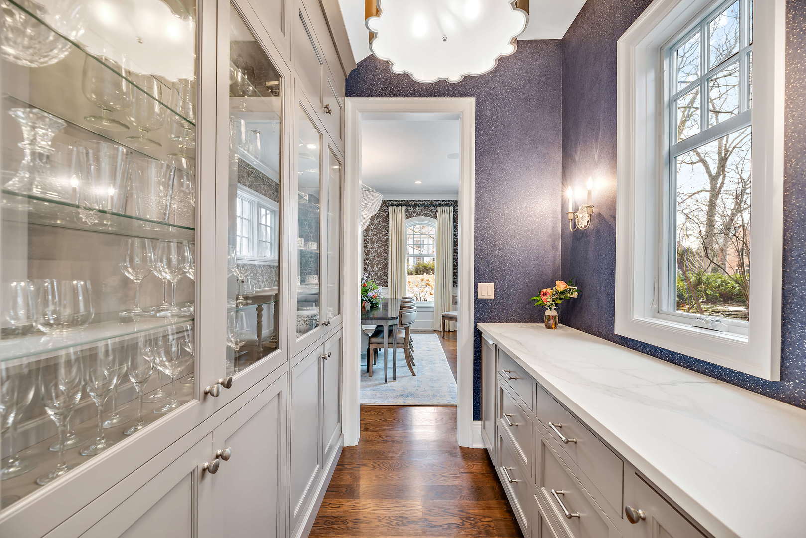 Undisclosed Address Winnetka, IL 60093 - Photo 7 of 41 a view of a hallway view with wooden floor and staircase