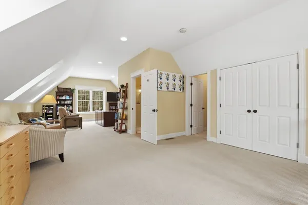 a view of a livingroom with a furniture