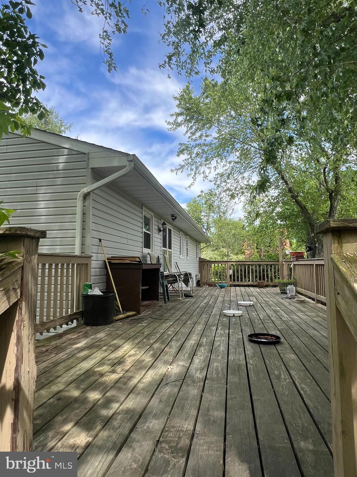 707 Upper Neck Road Pittsgrove, NJ 08318 - Photo 13 of 14 a view of backyard with a deck and wooden floor