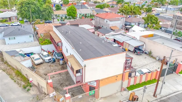 an aerial view of multiple house