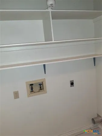 a view of a garage