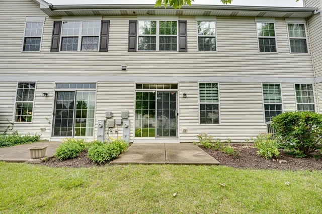 a house view with a garden space