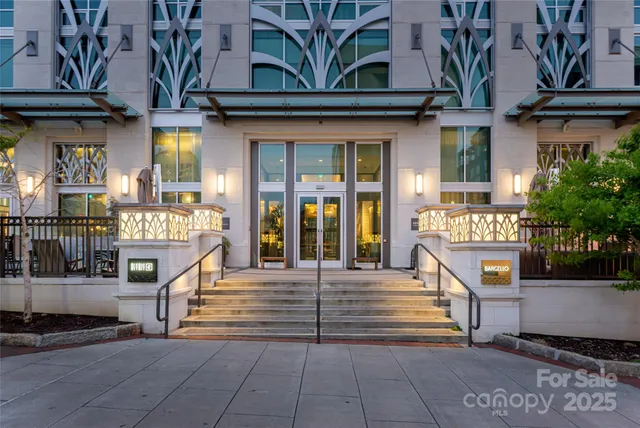 a view of a hallway with a couch