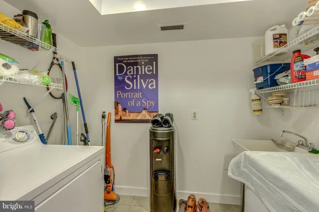 a room with storage and utility