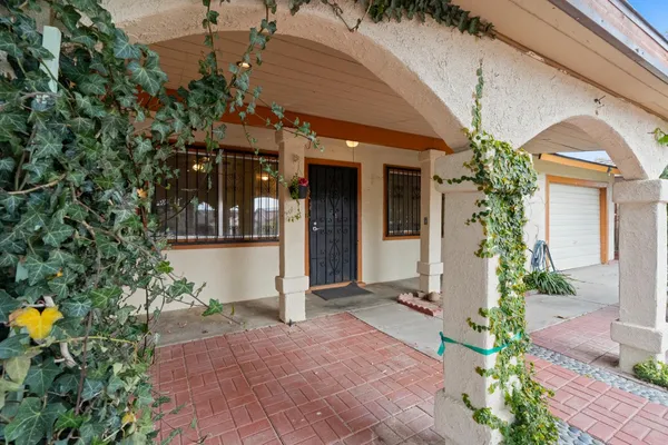 a front view of a house