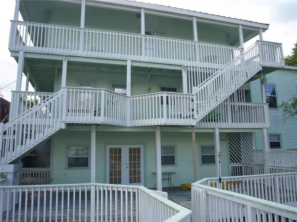 a view of a house with a deck