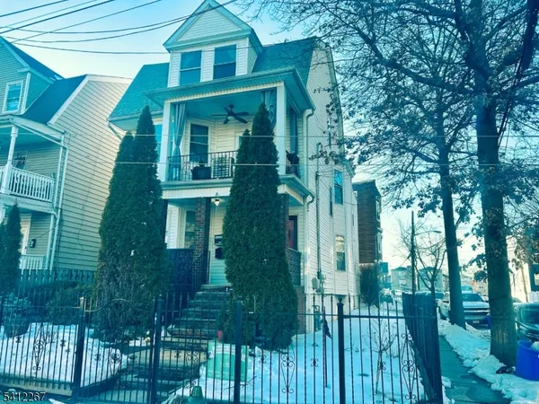 a front view of a house