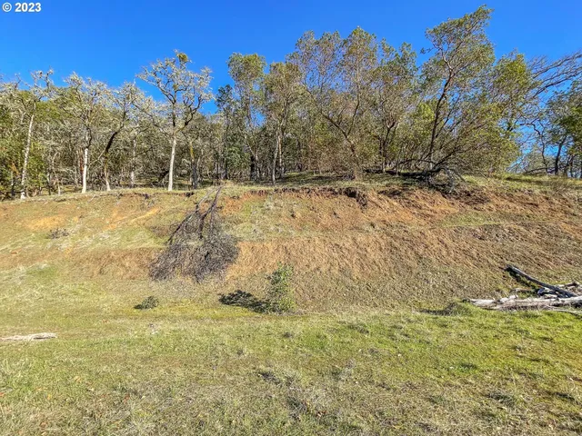 a view of yard covered with snow in front of house