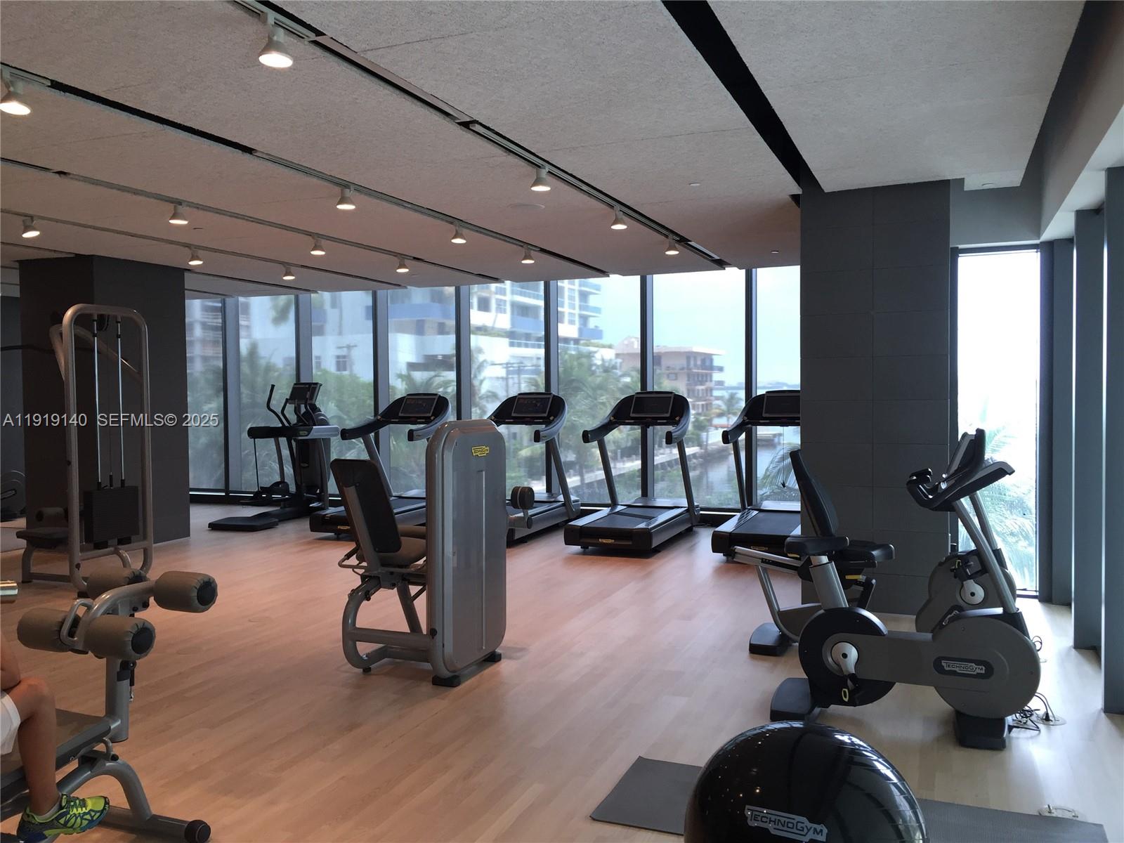460 Northeast 28th Street, Unit 3707 Miami, FL 33137 - Photo 9 of 12 a view of a room with gym equipment